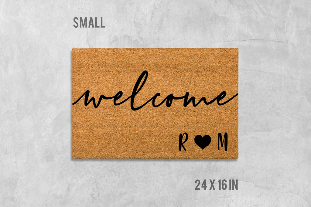 Personalized Initial Doormat: Custom Name Welcome Mat