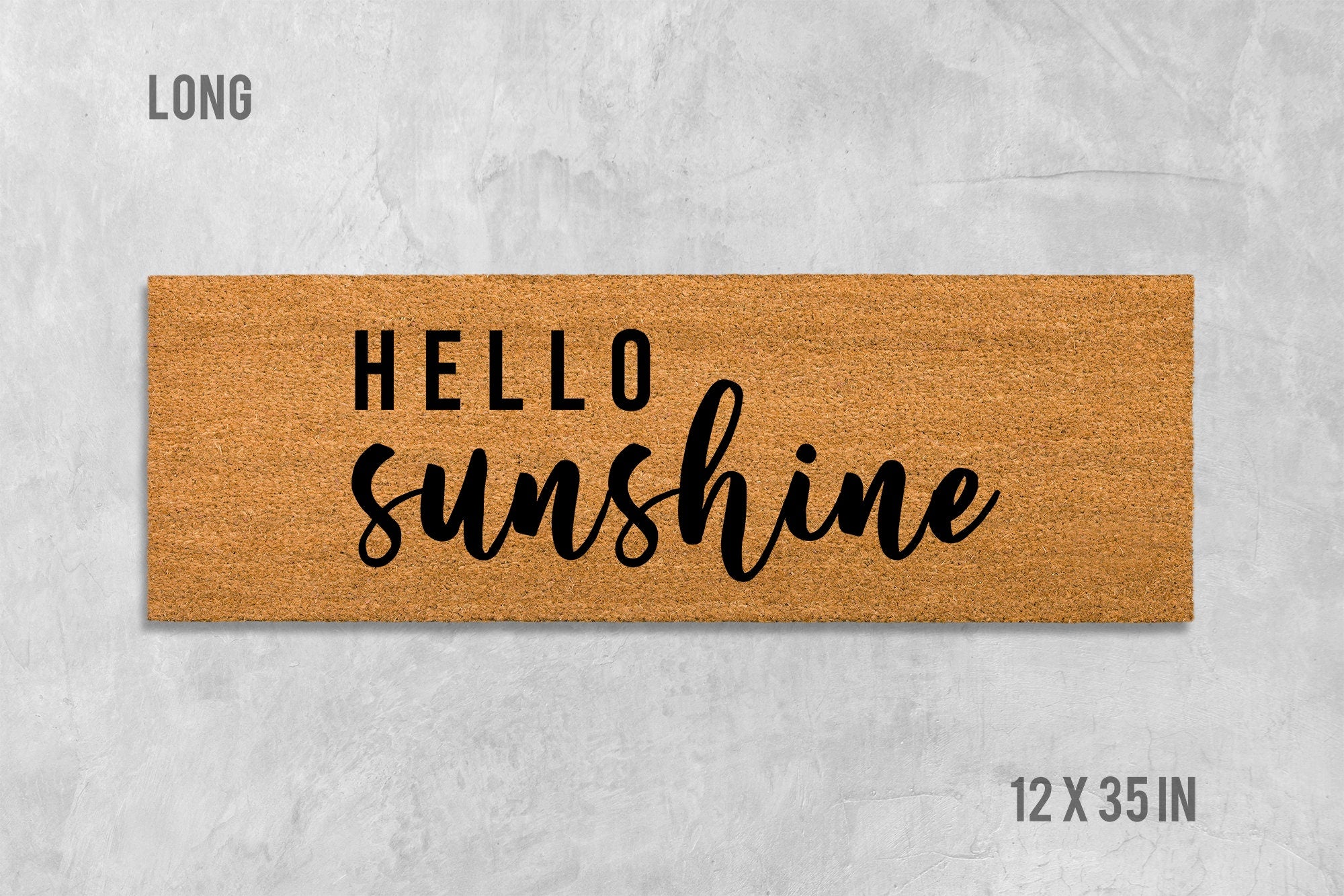 Hello Sunshine Doormat, Hello Sunshine Door Mat, Hello Doormat, Hello Door Mat, Birthday Gift, Wedding Gift, Housewarming Gift, Sunshine Mat