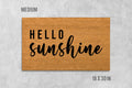 Hello Sunshine Doormat, Hello Sunshine Door Mat, Hello Doormat, Hello Door Mat, Birthday Gift, Wedding Gift, Housewarming Gift, Sunshine Mat