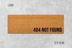 Internet Doormat: 404 Not Found Design - Natural Coir, Latex Backing