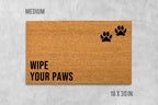 Funny Dog Door Mat Wipe Your Paws (Natural Coir, Latex)