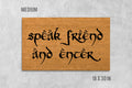 Speak Friend and Enter Doormat - Funny Housewarming Mat