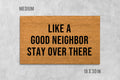 Doormat: Funny Welcome Mat - Rude Neighbor Message