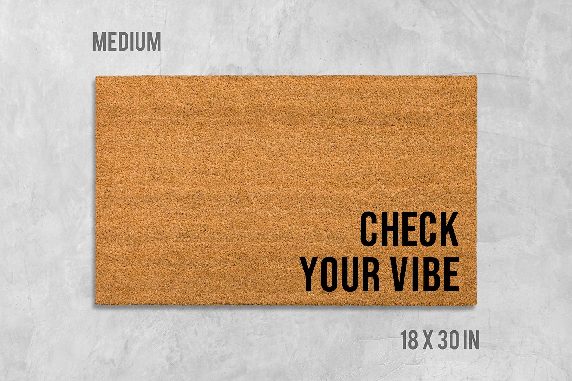 Check Your Vibe Doormat - Funny Housewarming Welcome Mat