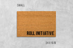 Roll Initiative Doormat: D&D Entrance Mat (Coir, Latex)