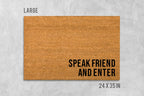 Lord of the Rings Doormat: Speak Friend and Enter - Funny Tolkien Mat
