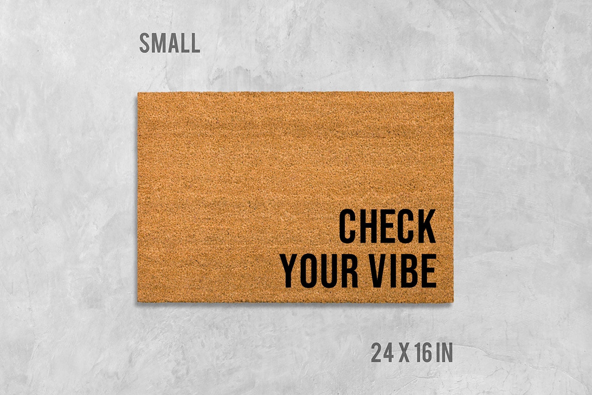 Check Your Vibe Doormat - Funny Housewarming Welcome Mat