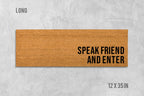 Lord of the Rings Doormat: Speak Friend and Enter - Funny Tolkien Mat