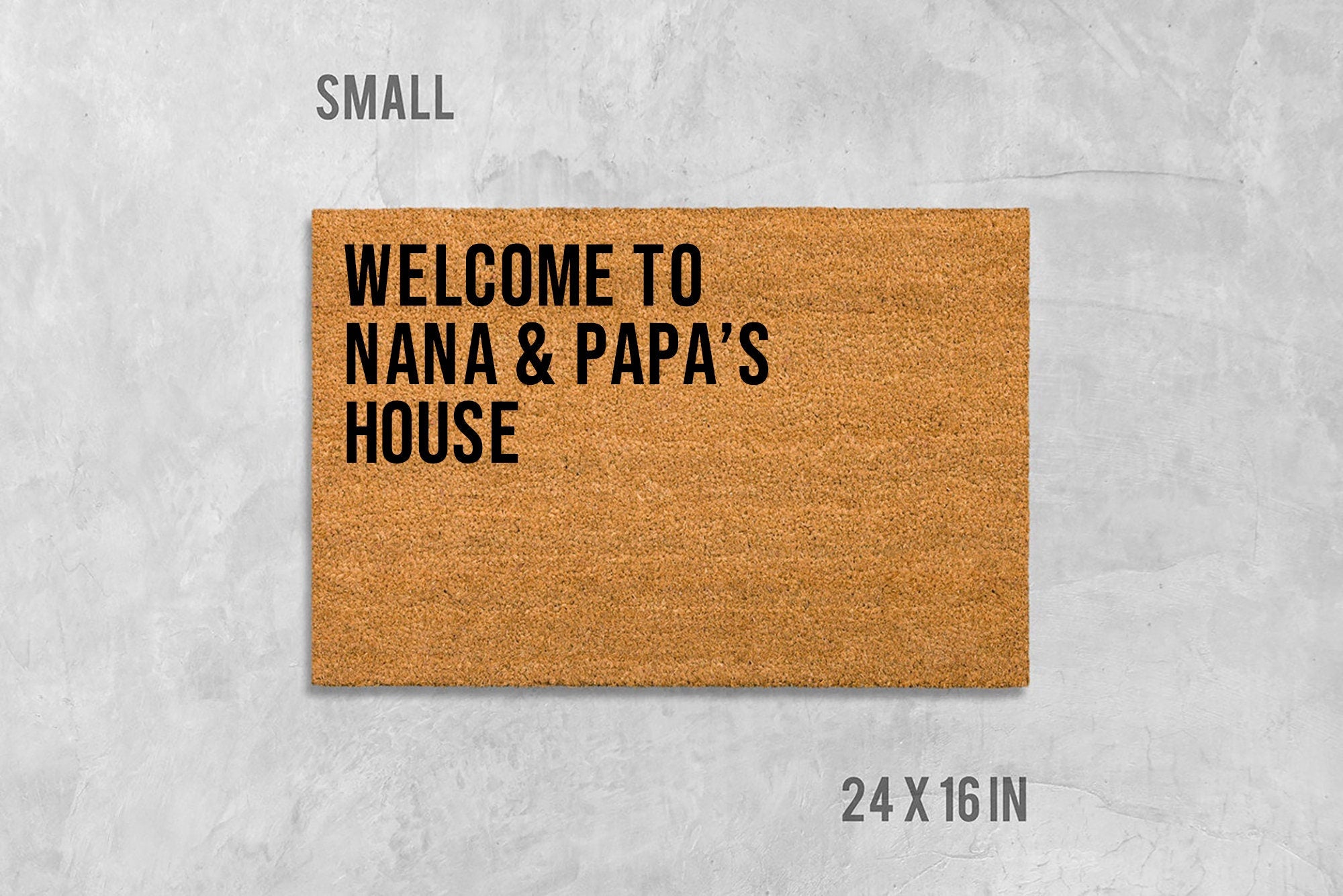 Welcome to Nana and Papas House Doormat, Grandparents Doormat, Birthday Gift, Anniversary Gift, Grandparents, Nana, Papa, Grandma, Grandpa