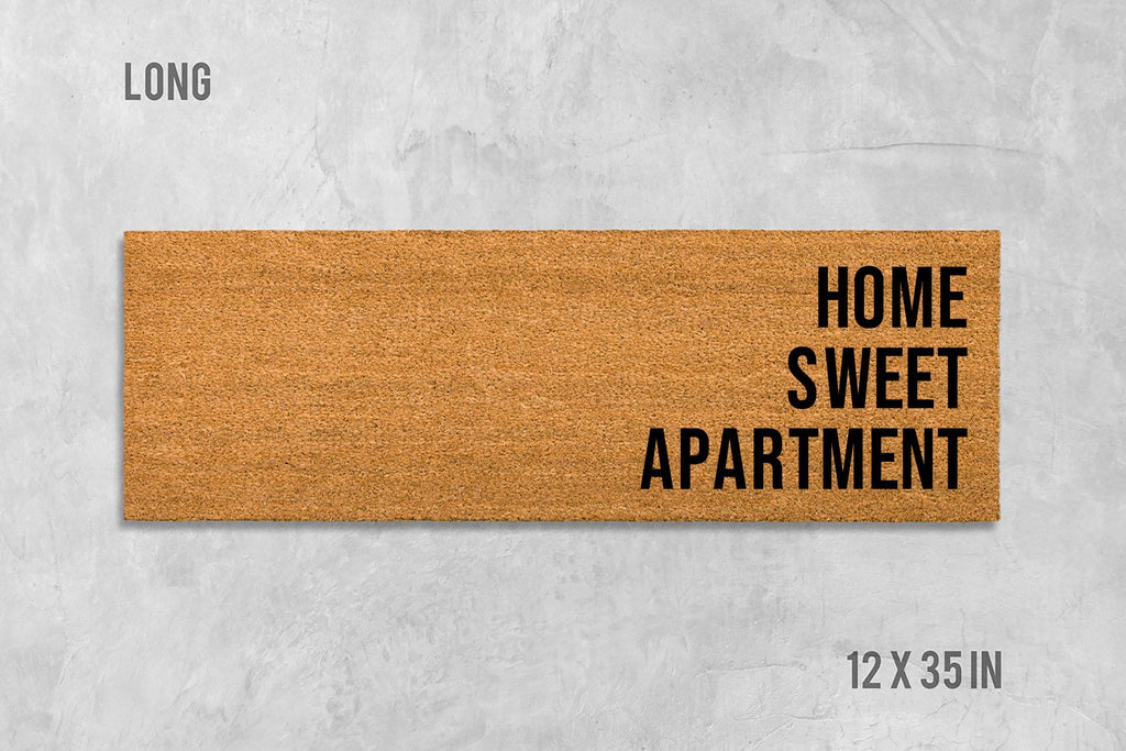 Home Sweet Apartment Doormat, Home Sweet Home Doormat, Funny Doormat, Funny Door Mat, Housewarming Gift, Birthday Gift, Anniversary Gift