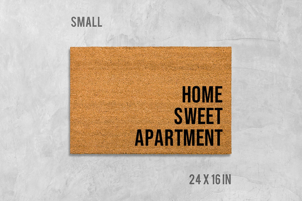 Home Sweet Apartment Doormat, Home Sweet Home Doormat, Funny Doormat, Funny Door Mat, Housewarming Gift, Birthday Gift, Anniversary Gift