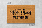 Take Them Off Doormat: Cute Shoes Funny Design (Coir Fiber)