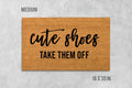 Take Them Off Doormat: Cute Shoes Funny Design (Coir Fiber)