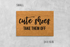 Take Them Off Doormat: Cute Shoes Funny Design (Coir Fiber)