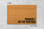Pontoon Doormat: Funny Boat Mat - Natural Coir, Latex Backing
