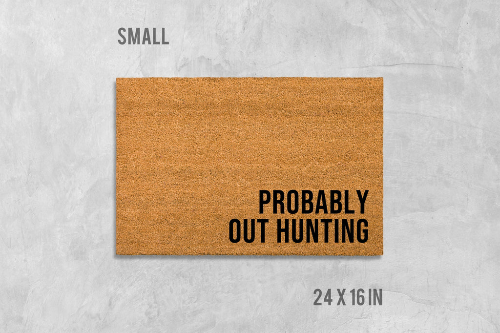 Hunting Door Mat: Funny Outdoor Welcome (Coir, Latex)
