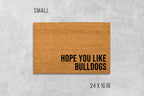 Bulldog Coir Doormat, Funny Dog Welcome Mat (Natural Fiber, Latex)