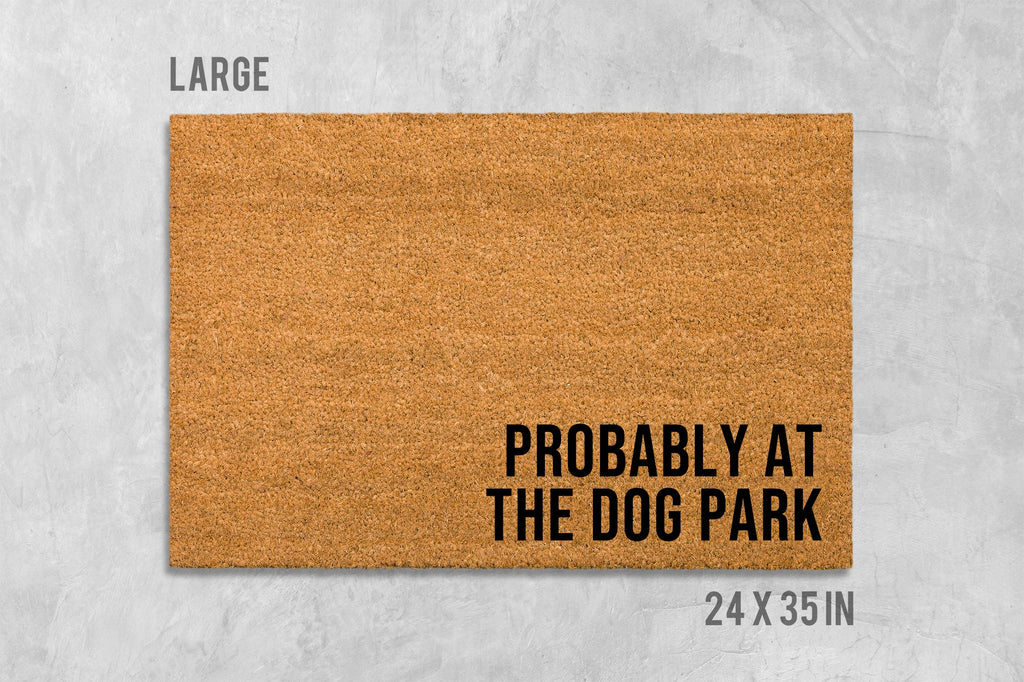 Dog Doormat: Funny Welcome Mat (Coir, Latex, Outdoor)