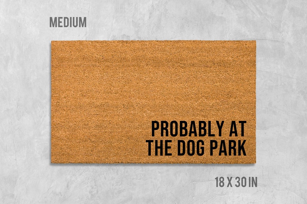 Dog Doormat: Funny Welcome Mat (Coir, Latex, Outdoor)