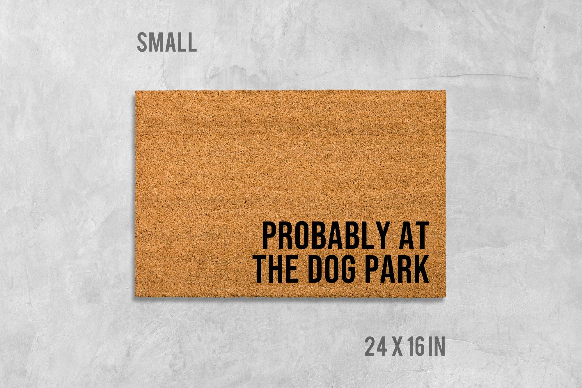 Dog Doormat: Funny Welcome Mat (Coir, Latex, Outdoor)