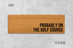 Golf Doormat: Funny Welcome Mat (Natural Coir, Latex)