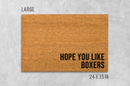Boxer Dog Doormat: Natural Coir, Latex - Funny Welcome Mat