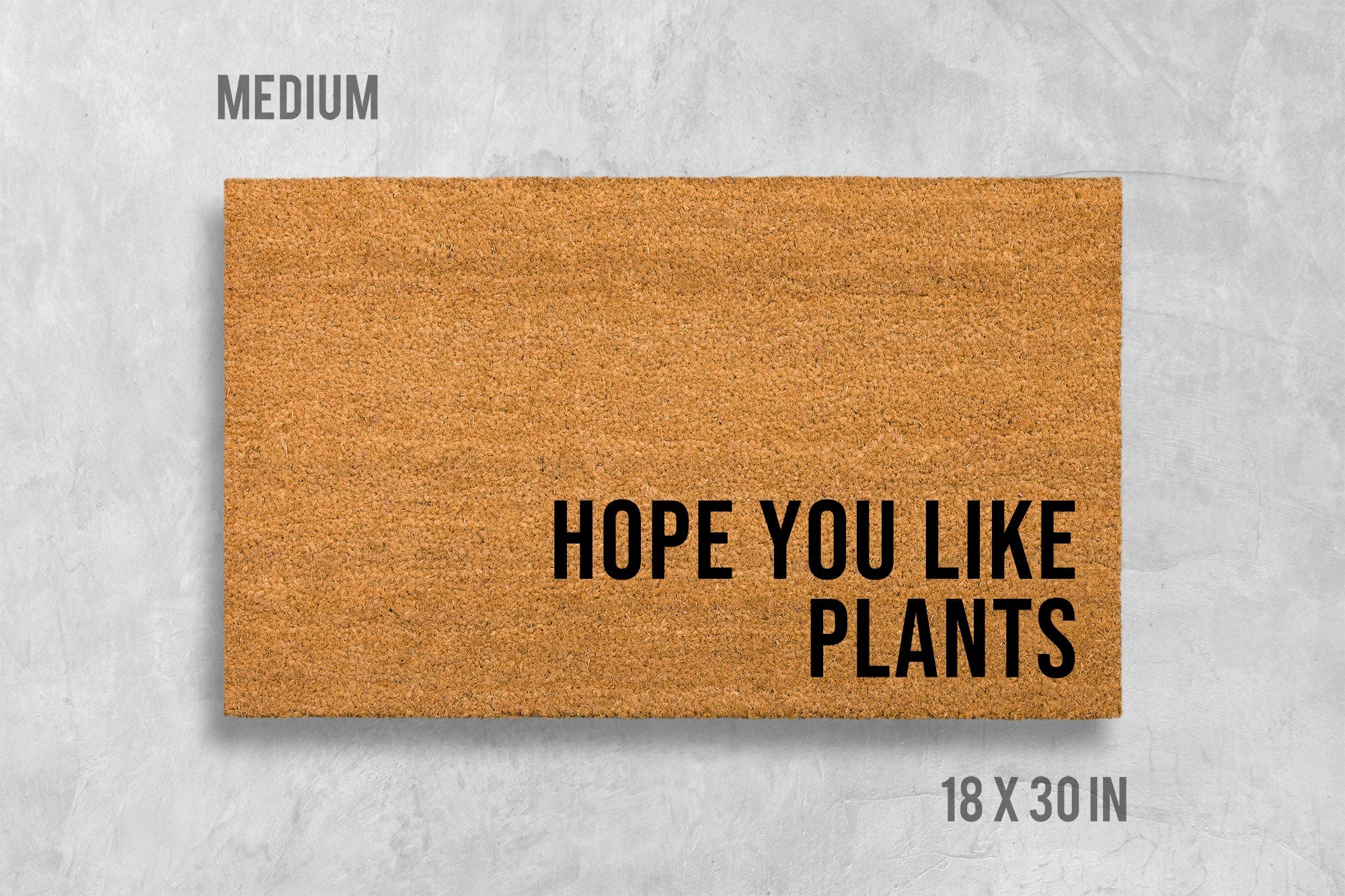 Hope You Like Plants Doormat, Plant Doormat, Housewarming Gift, Birthday Gift, Plants Doormat, Plant Door Mat, Anniversary Gift, Plant Mat