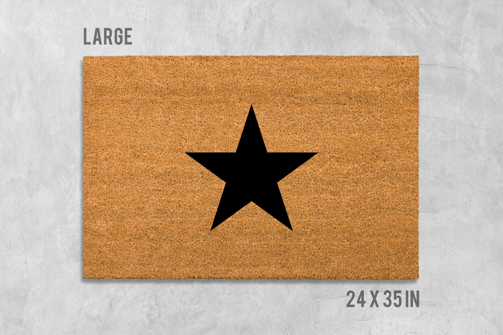 Star Door Mat: Modern Funny Design (Coir,Latex)
