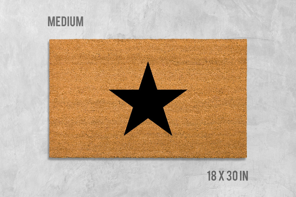 Star Door Mat: Modern Funny Design (Coir,Latex)