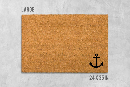Anchor Doormat: Nautical Coir Mat with Funny Design