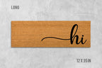 Hi Doormat: Funny Natural Coir - Latex Backed Door Mat