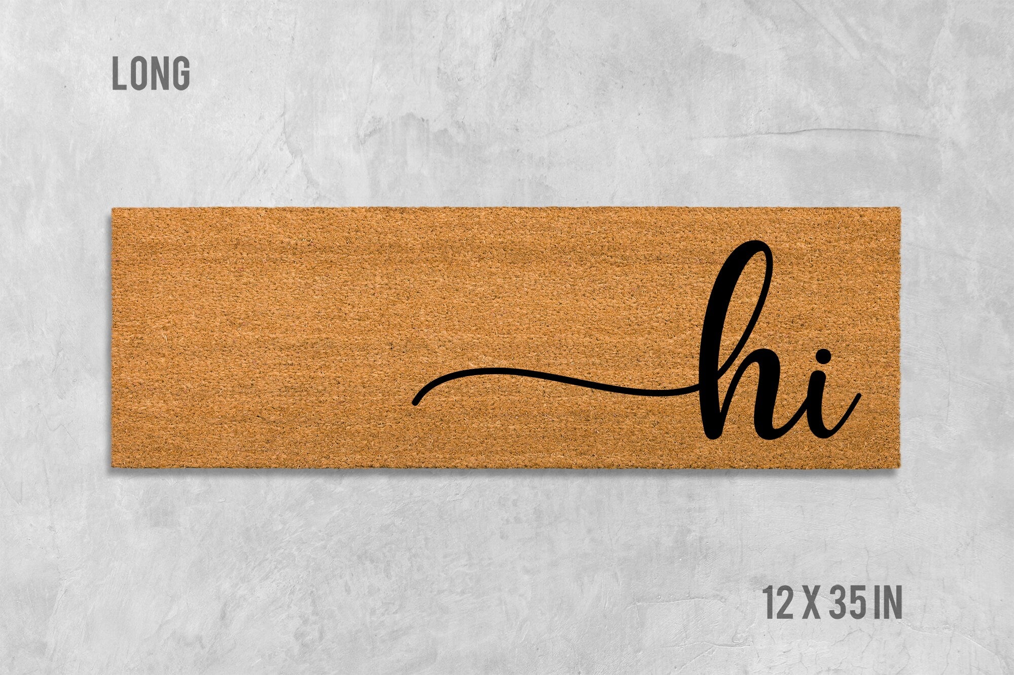 Hi Doormat: Funny Natural Coir - Latex Backed Door Mat