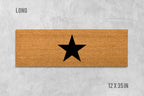 Star Door Mat: Modern Funny Design (Coir,Latex)
