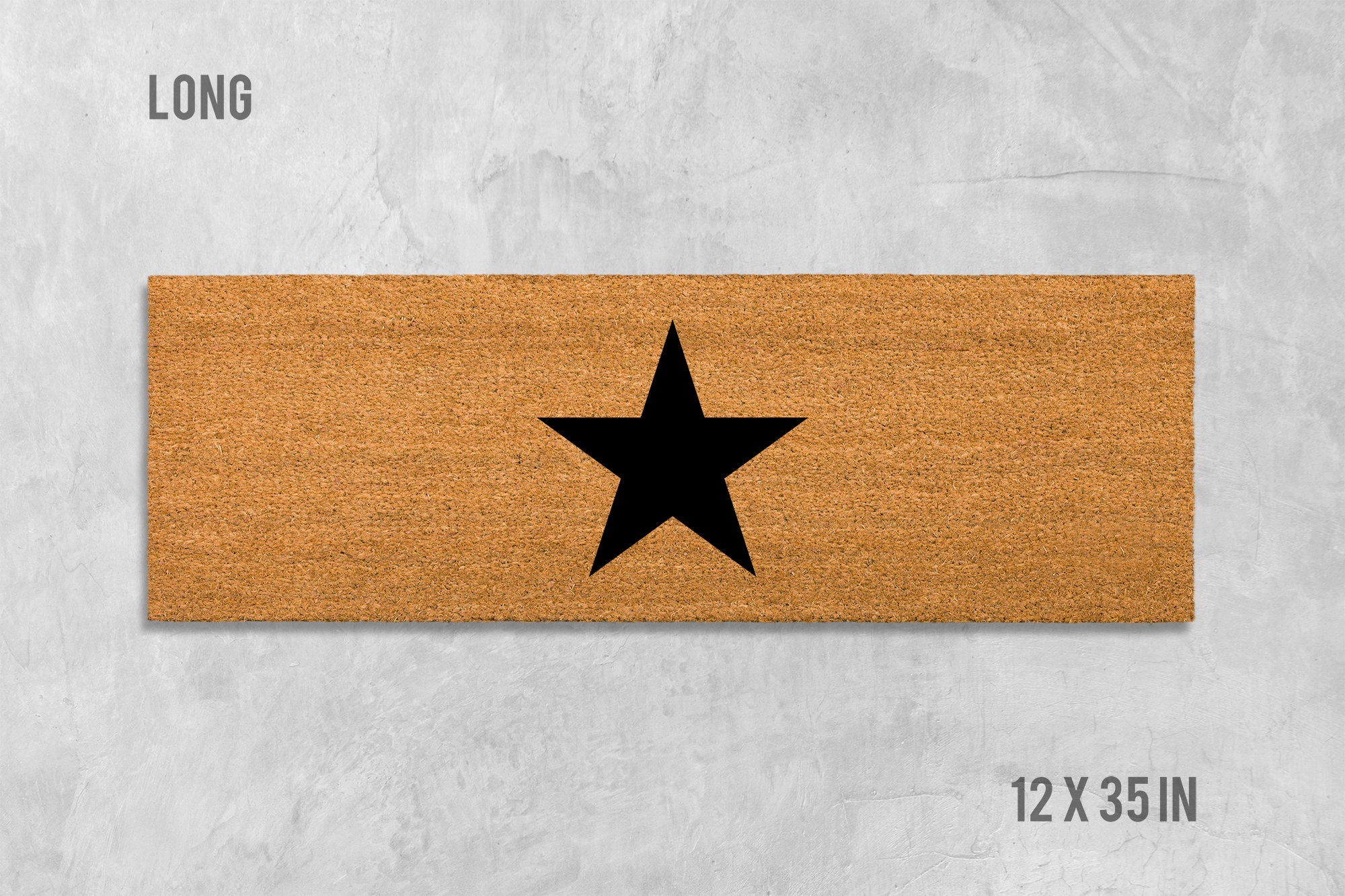 Star Door Mat: Modern Funny Design (Coir,Latex)