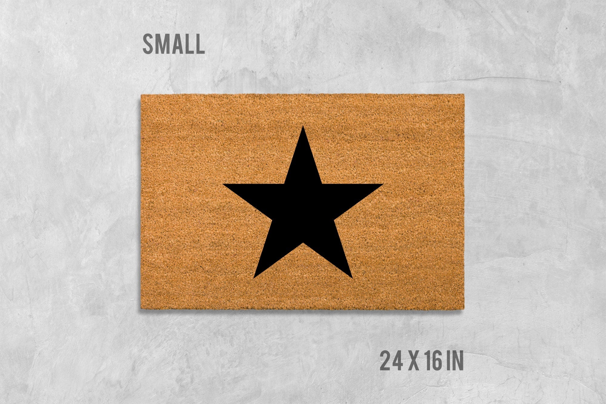 Star Door Mat: Modern Funny Design (Coir,Latex)