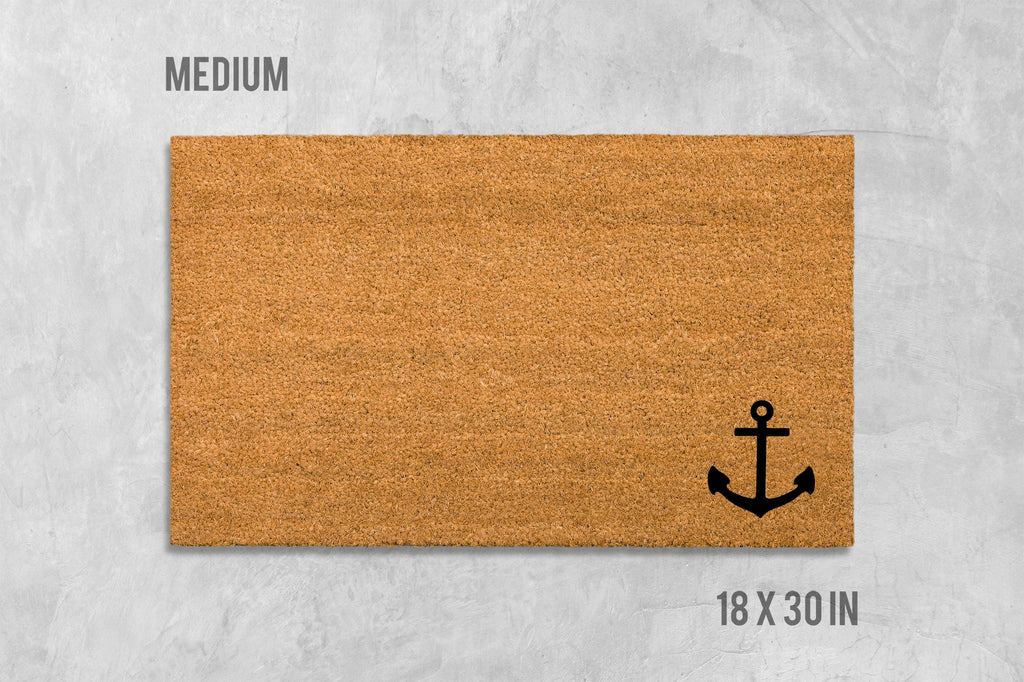 Anchor Doormat: Nautical Coir Mat with Funny Design