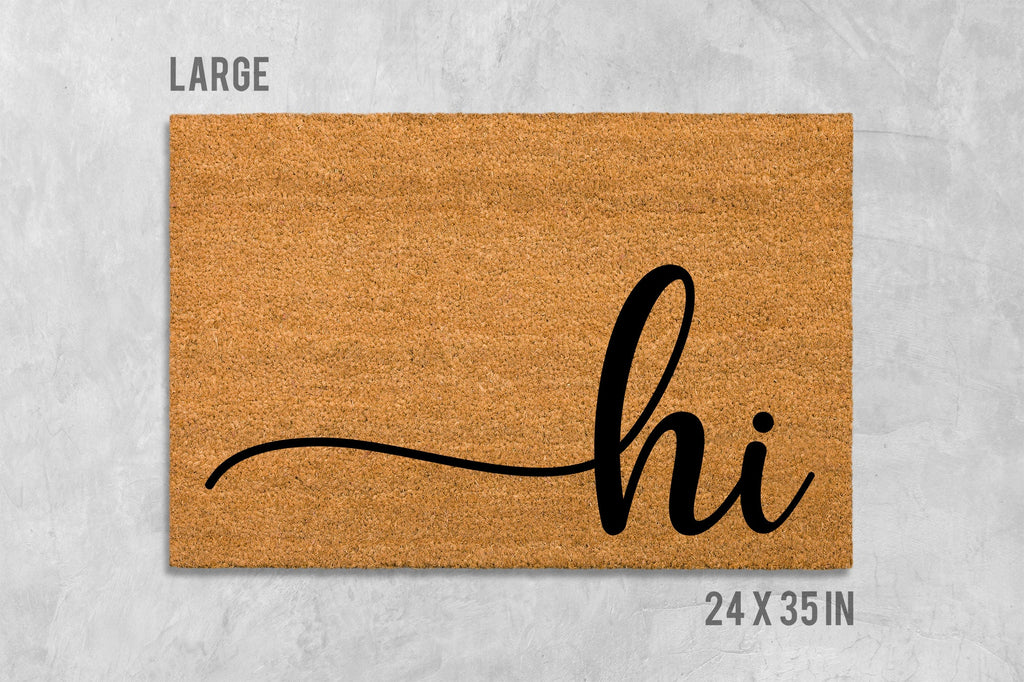 Hi Doormat: Funny Natural Coir - Latex Backed Door Mat