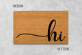 Hi Doormat: Funny Natural Coir - Latex Backed Door Mat