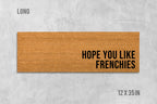 Frenchie Coir Doormat: Natural Coconut Fiber, Latex Backing