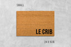 Le Crib Coir Doormat, Funny Welcome Mat (Natural Fiber, Latex)