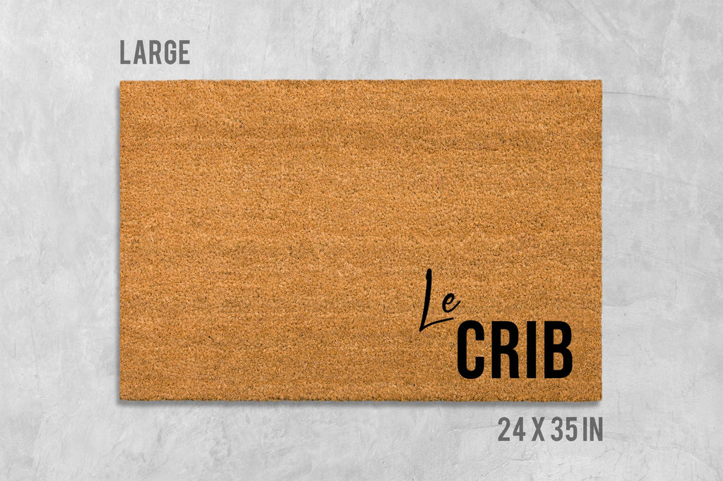 Le Crib Doormat: Funny Natural Coir Welcome Mat