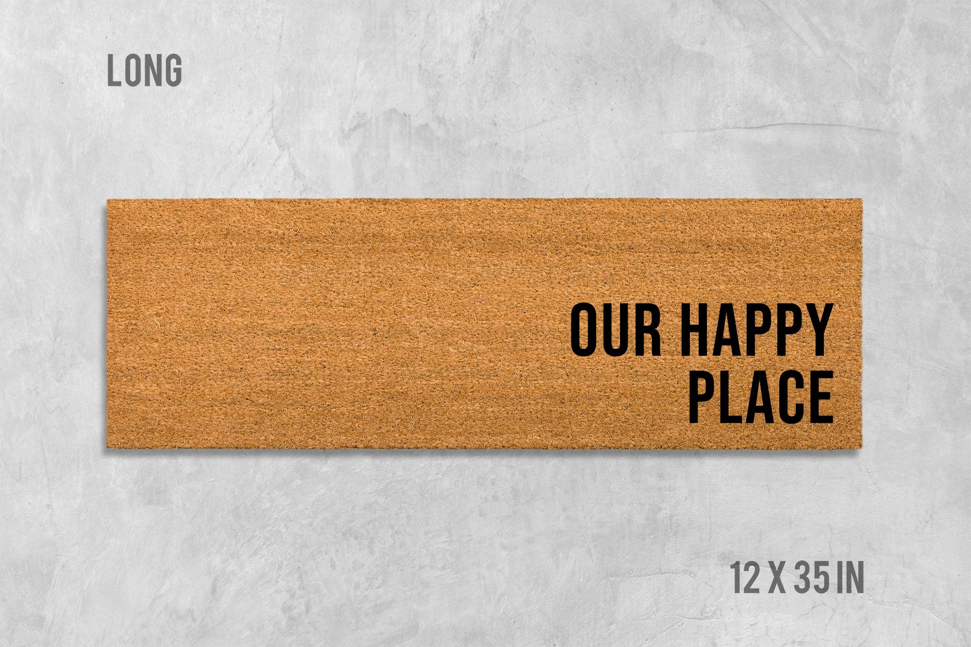 Our Happy Place Doormat, Our Happy Place Door Mat, Funny Doormat, Birthday Gift, Housewarming Gift, Wedding Gift, Anniversary Gift, Wedding