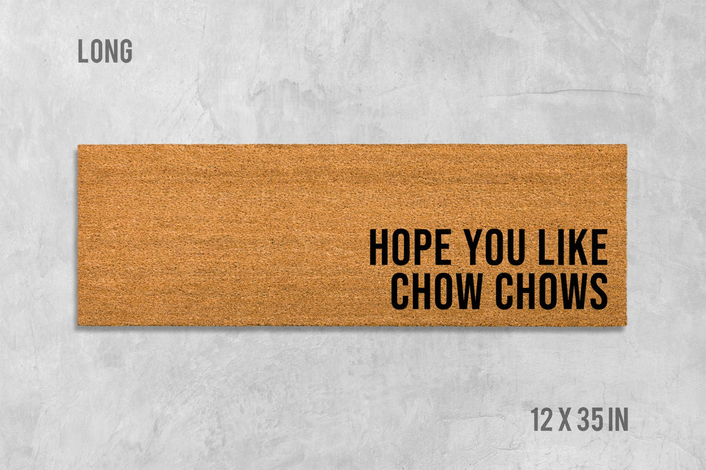 Chow Chow Coir Doormat, Dog Welcome Mat
