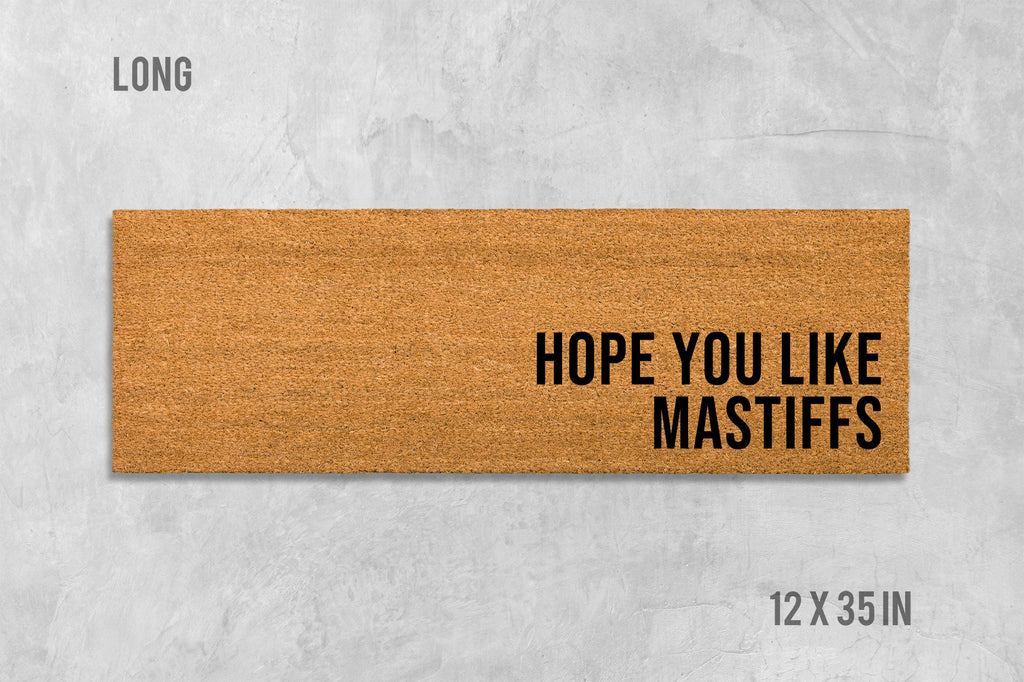 Mastiff Dog Doormat: Durable Coir Fiber - Latex Backing
