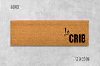 Le Crib Doormat: Funny Natural Coir Welcome Mat