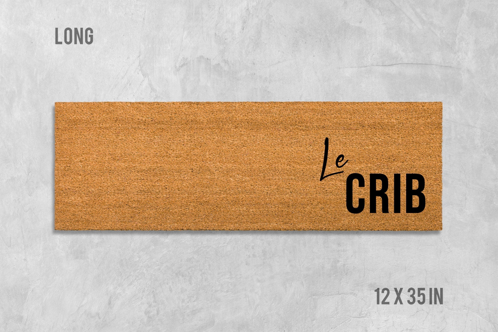 Le Crib Doormat: Funny Natural Coir Welcome Mat
