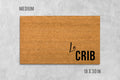 Le Crib Doormat: Funny Natural Coir Welcome Mat