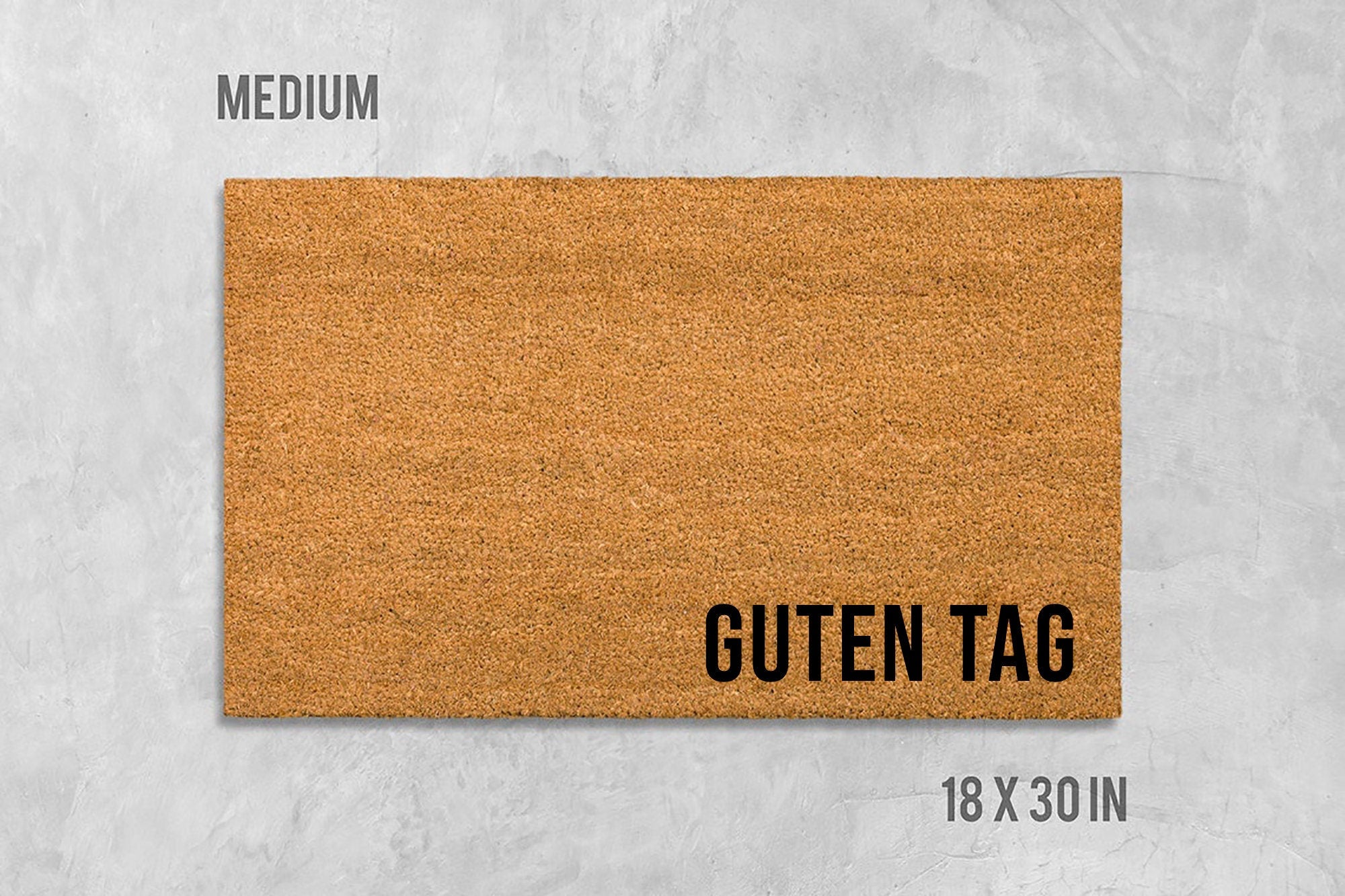 Guten Tag Doormat, Hello Doormat, Housewarming Gift, Closing Gift, Wedding Gift, German Doormat, German Welcome Mat, German Gift, Hallo Mat
