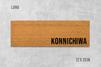Konnichiwa Doormat: Natural Coir, Japanese Welcome Mat