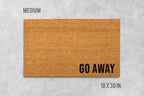 Go Away Doormat, Rude Doormat, Housewarming Gift, Funny Doormat, Birthday Gift, Anniversary Gift, Closing Gift, Rude Door Mat, Mean Doormat